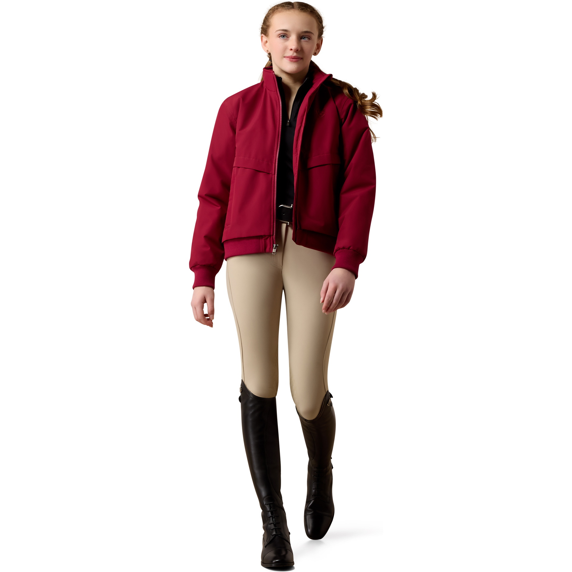 2026 Ariat Junior Estable 2.0 Chaqueta Aislada 10079839 - Beet Red